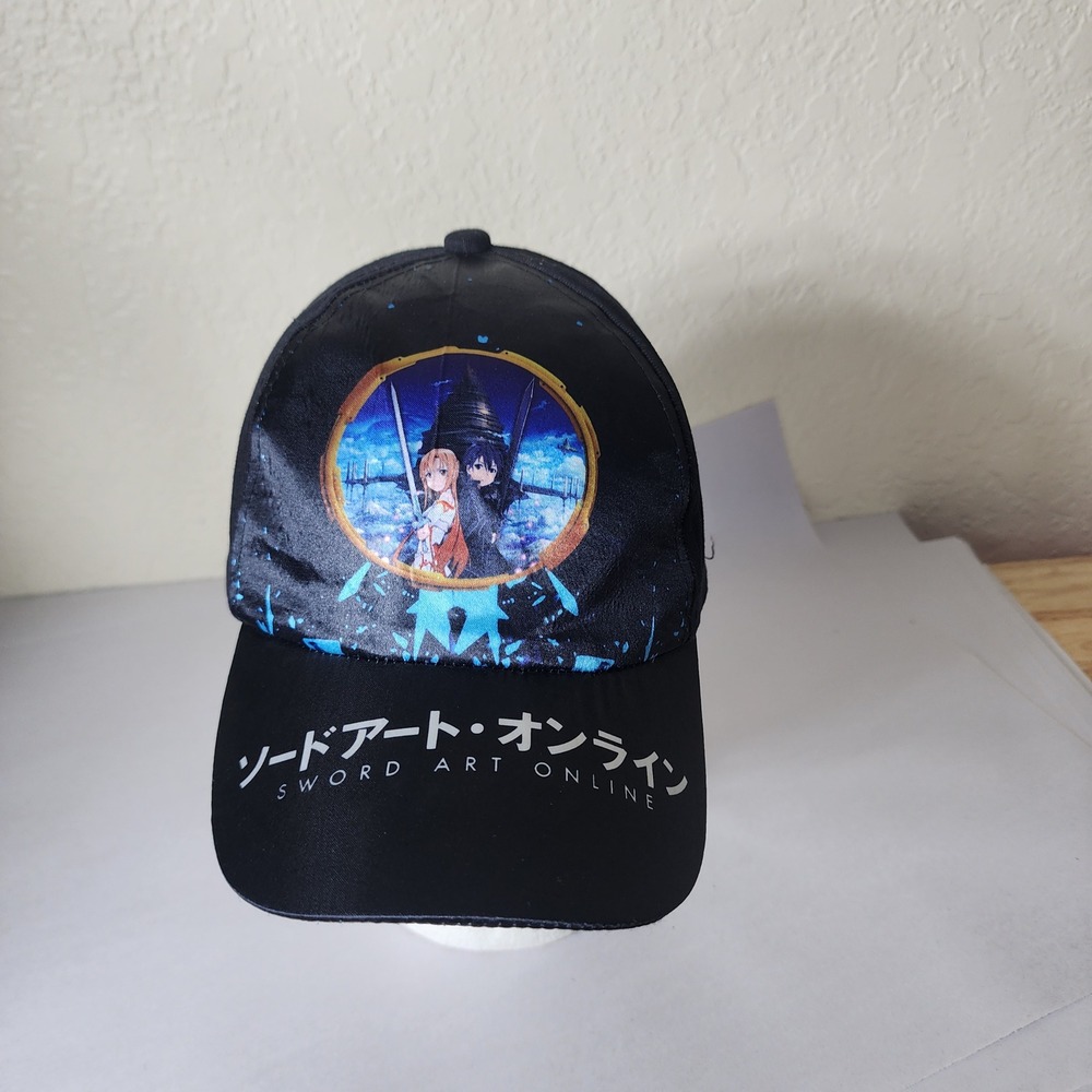 Buckle-Down Sword Art Online Kirito Asuna Black Baseball Cap Anime Hat